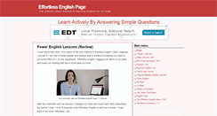 Desktop Screenshot of effortlessenglishpage.com
